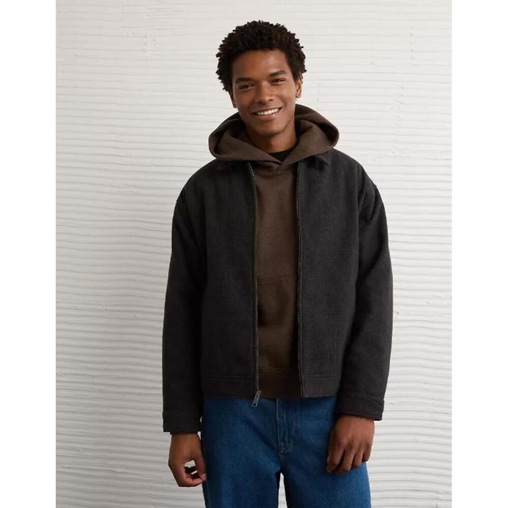 NWT! American Eagle Campus Jacket Unisex Brown Size XL
